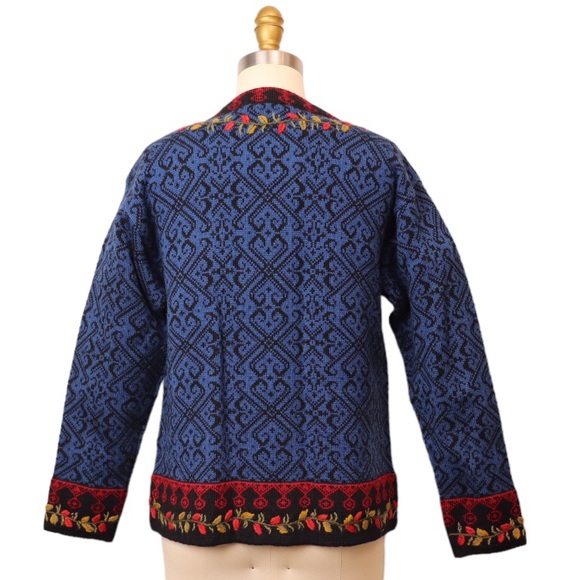 Christiania Norwegian New Wool Cardigan Sweater - Picture 4 of 9
